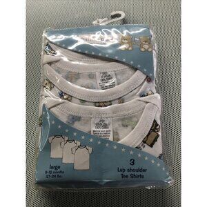 Mon Petit NEW BABY LAP SHOULDER  T- SHIRT SZ 9-12 Months White